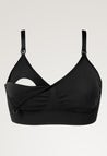Seamless nursing bra with pads - Black