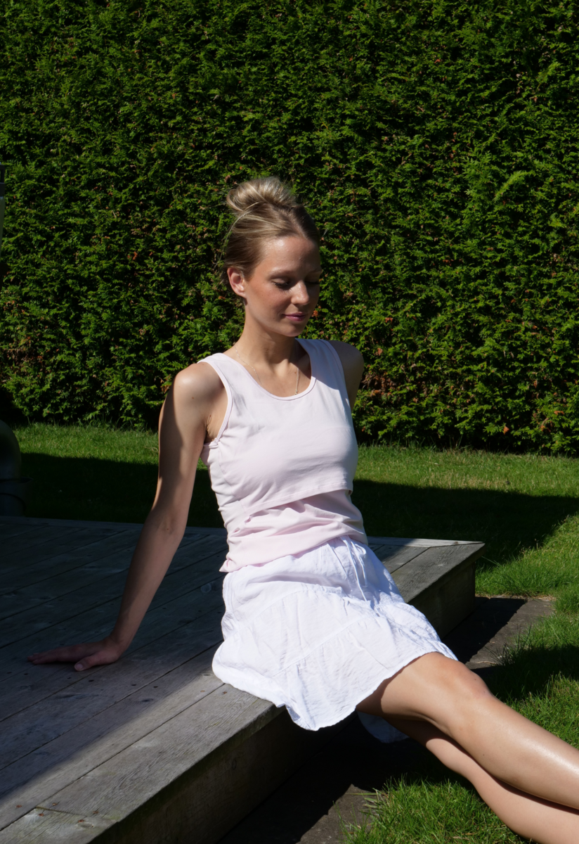 Essential nursing tank top - Pastel Pink - PRE-ORDER - preliminary delivery v29