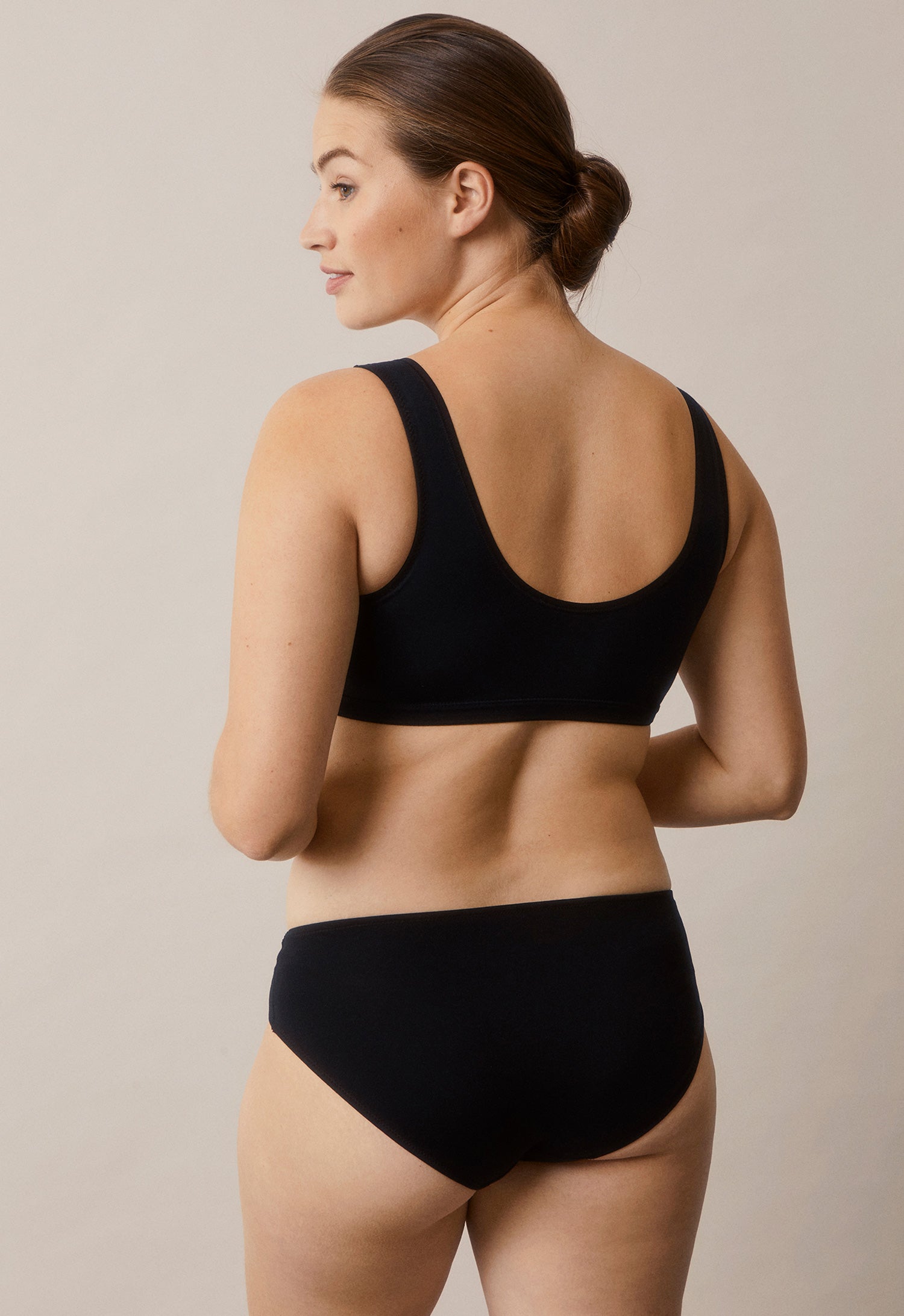 Low waist maternity panties - Black