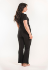 Ribbed maternity pants - Black