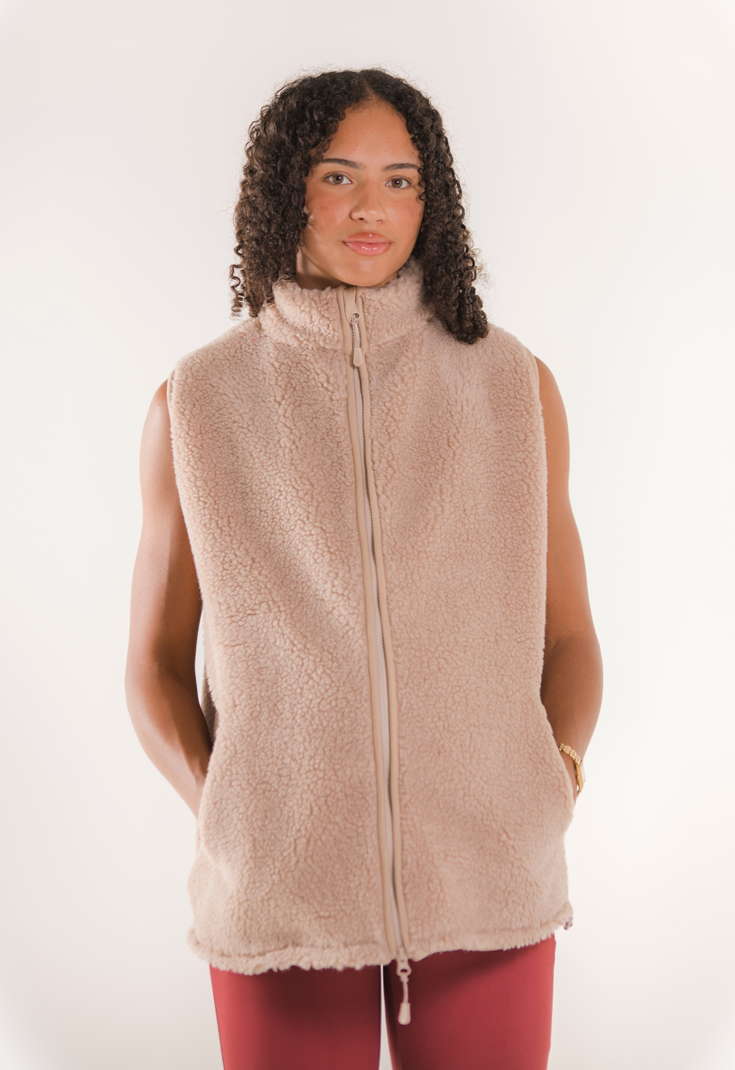 Boob Design Pile fleece vest - Beige