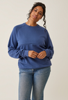 Thermal nursing sweatshirt - Indigo Blue