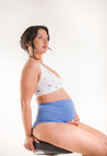 Essential maternity briefs - Mid blue