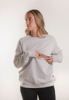 Thermal nursing sweatshirt - Grey melange