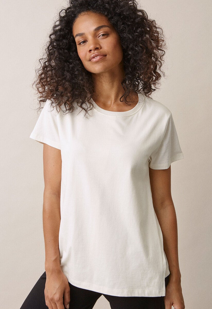 Maternity t-shirt with nursing access - Tofu