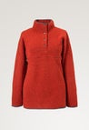 Wool pile maternity pullover 90s - Orange