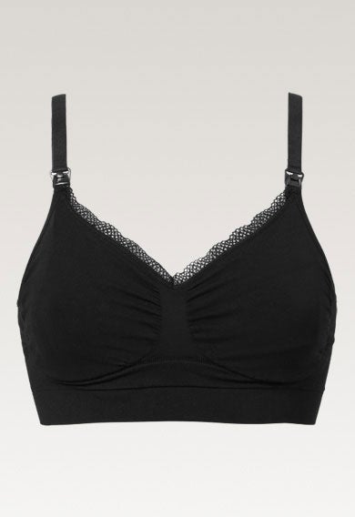 Wireless nursing bra - Black