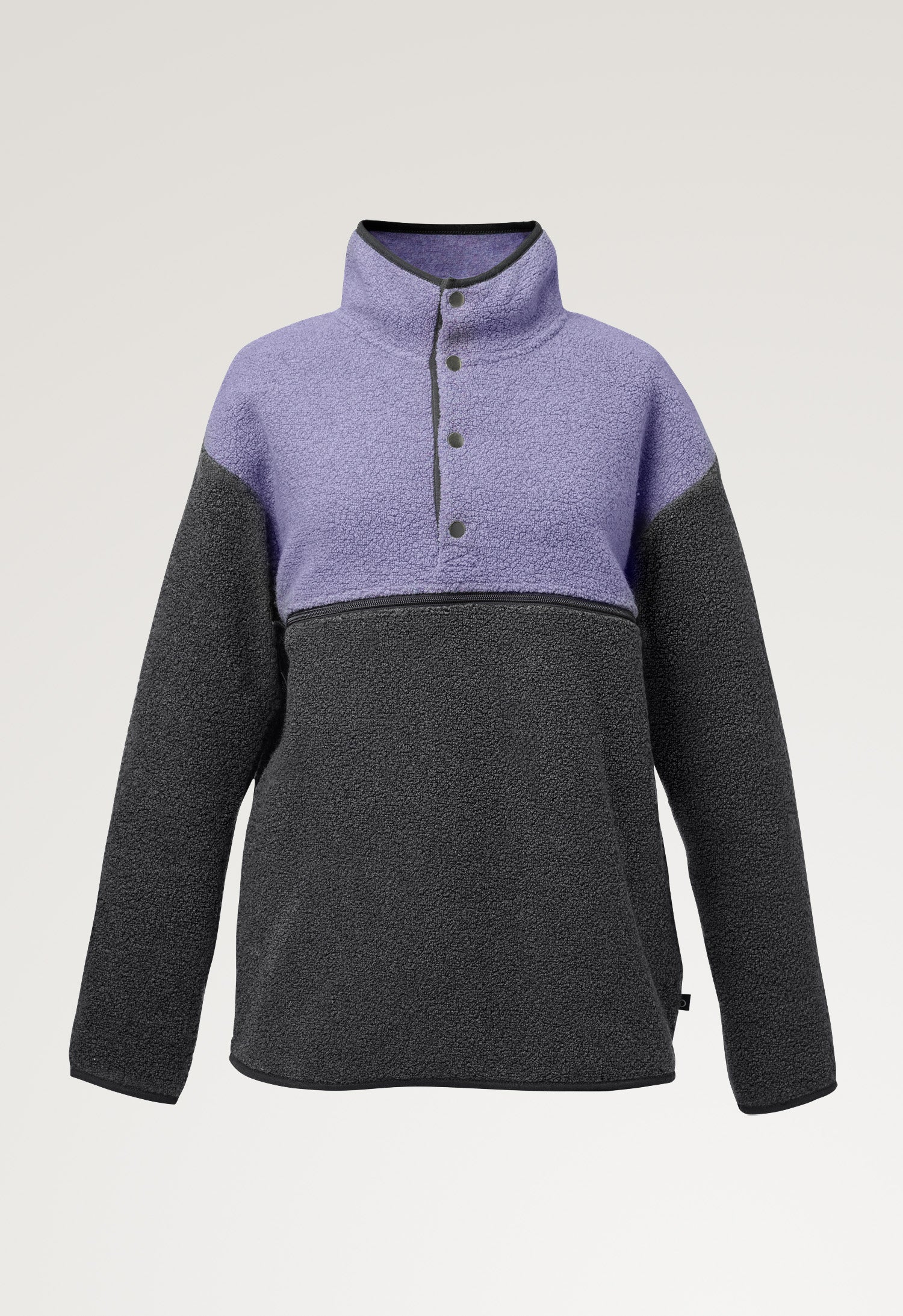 Wool pile maternity pullover 90s - Lilac