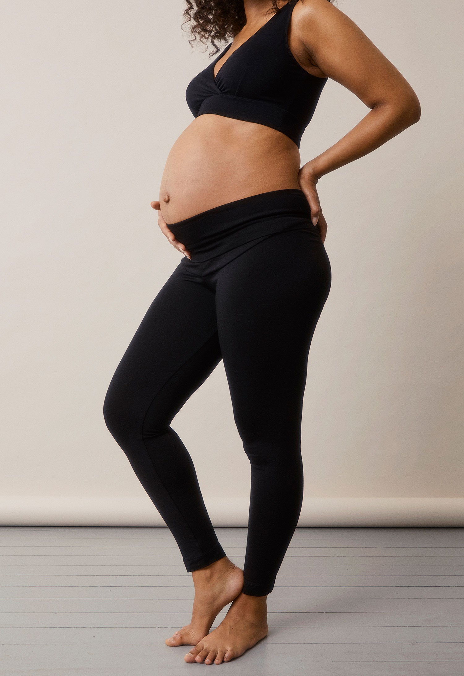 Maternity leggings Lyocell - Black