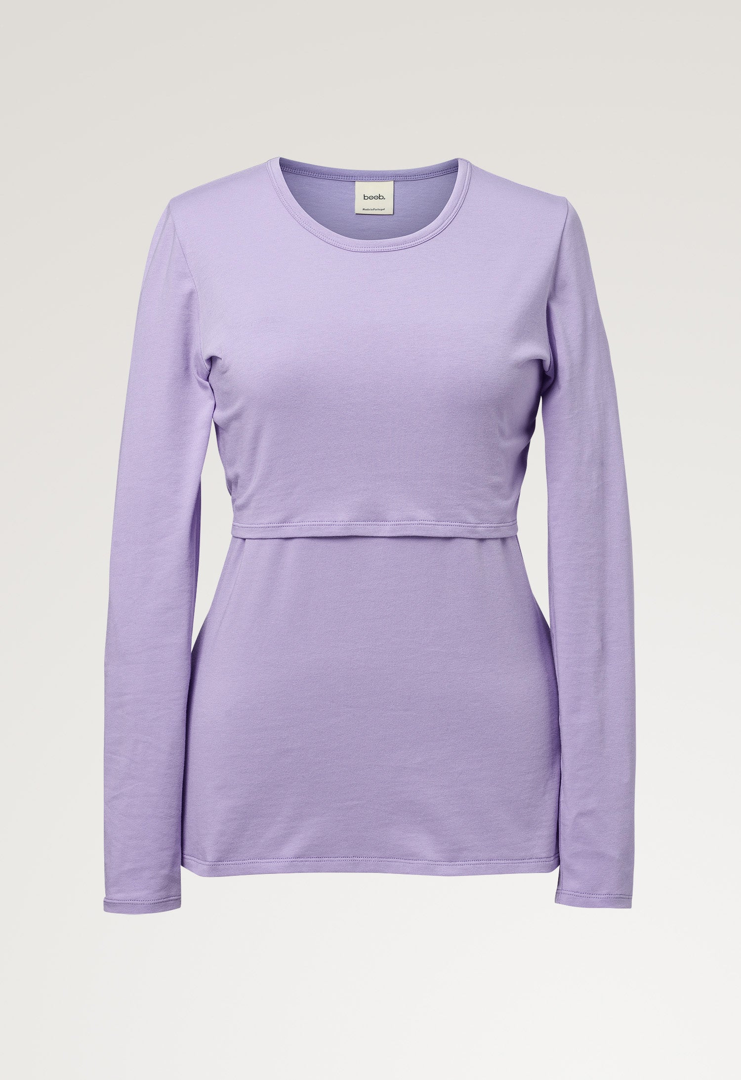 Long sleeve nursing top - Lilac