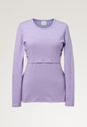 Long sleeve nursing top - Lilac