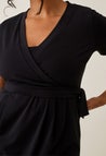 Nursing wrap top - Black