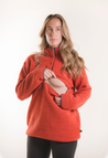 Wool pile maternity pullover 90s - Orange