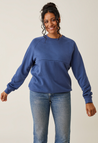 Thermal nursing sweatshirt - Indigo Blue