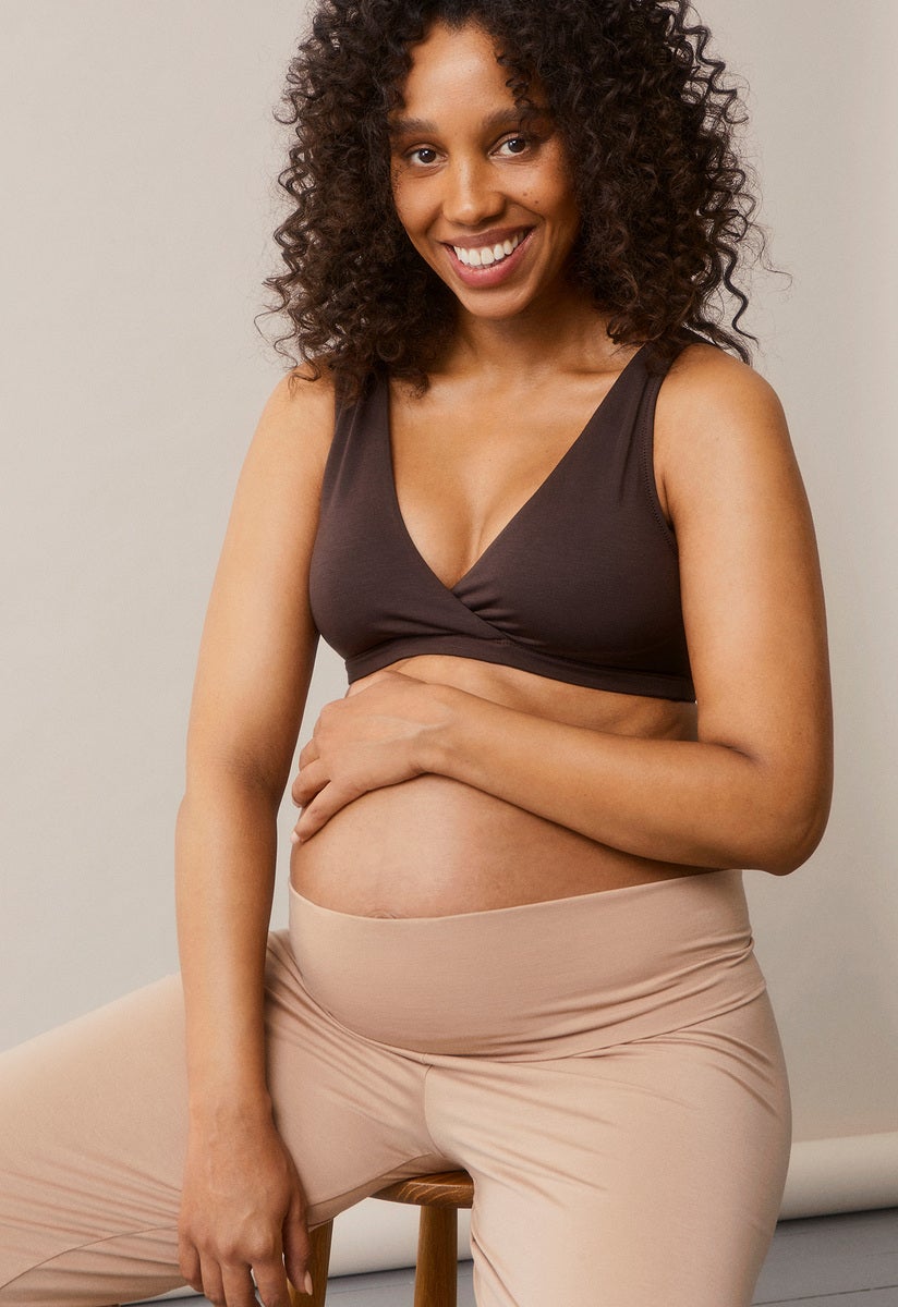 Soft nursing bra - Brown