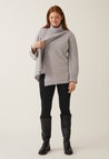 Knitted nursing tunic - Light Grey Melange