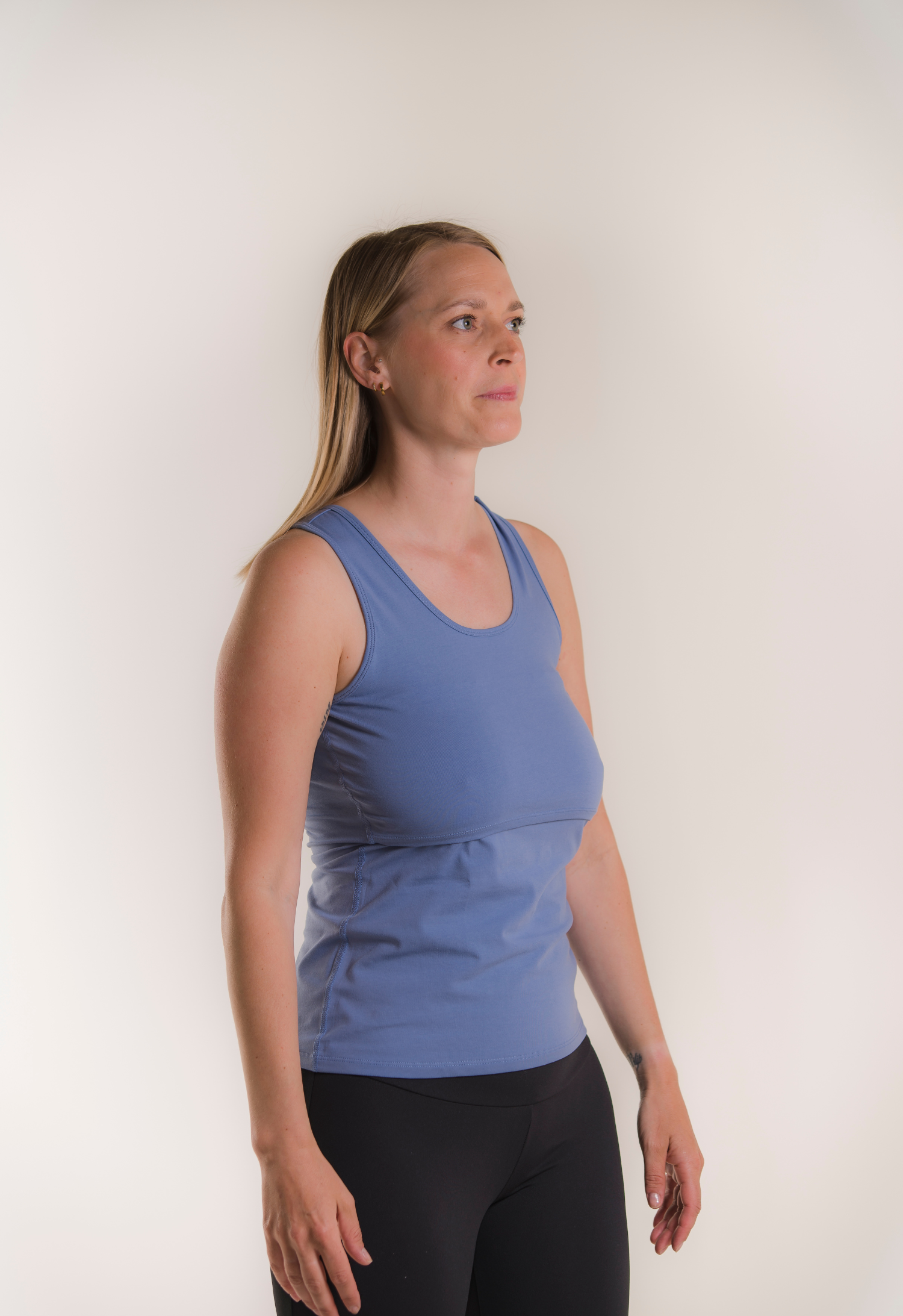 Essential nursing tank top - Pale Blue