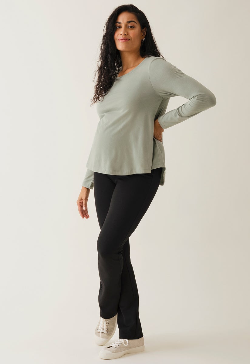 The shirt l/s top - Green Tea