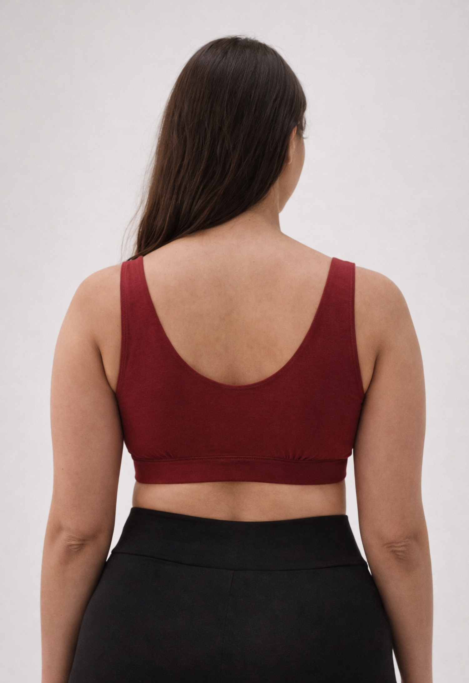 Soft nursing bra 34D - 48DDD-E - Dark red