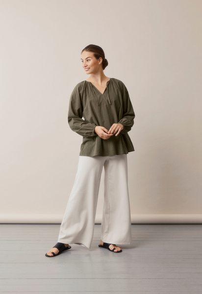 Poetess Blouse Pine Green