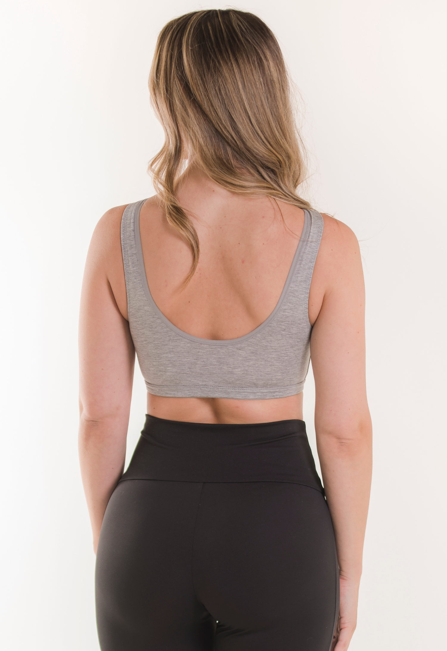 Soft nursing bra - Grey Melange