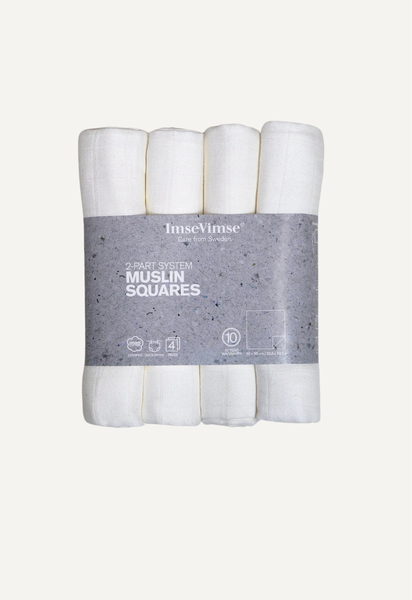 Muslin Squares - White - 4p