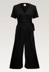 Maternity jumpsuit with nursing access - Black