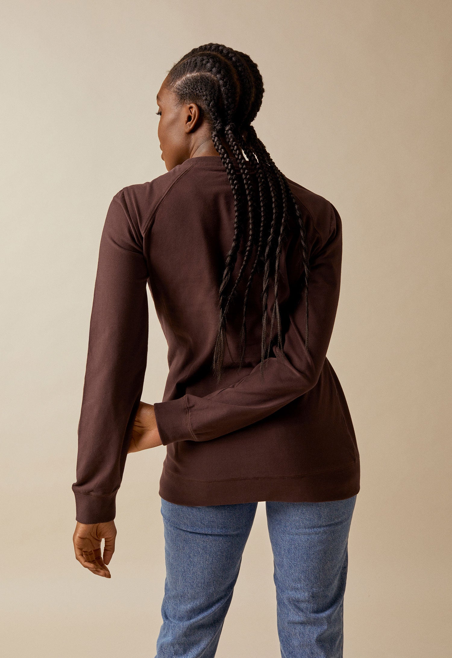 B Warmer Sweatshirt Mahogany