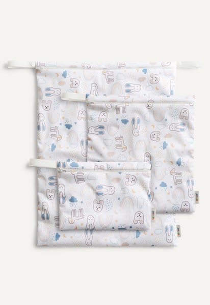 Storage bag - White Teddy