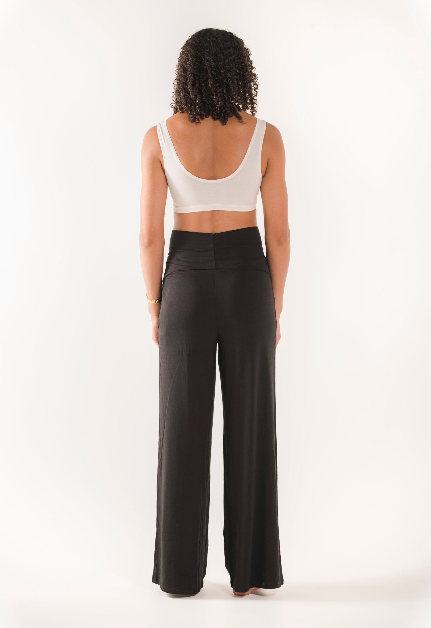 Maternity wide leg soft pants - Black