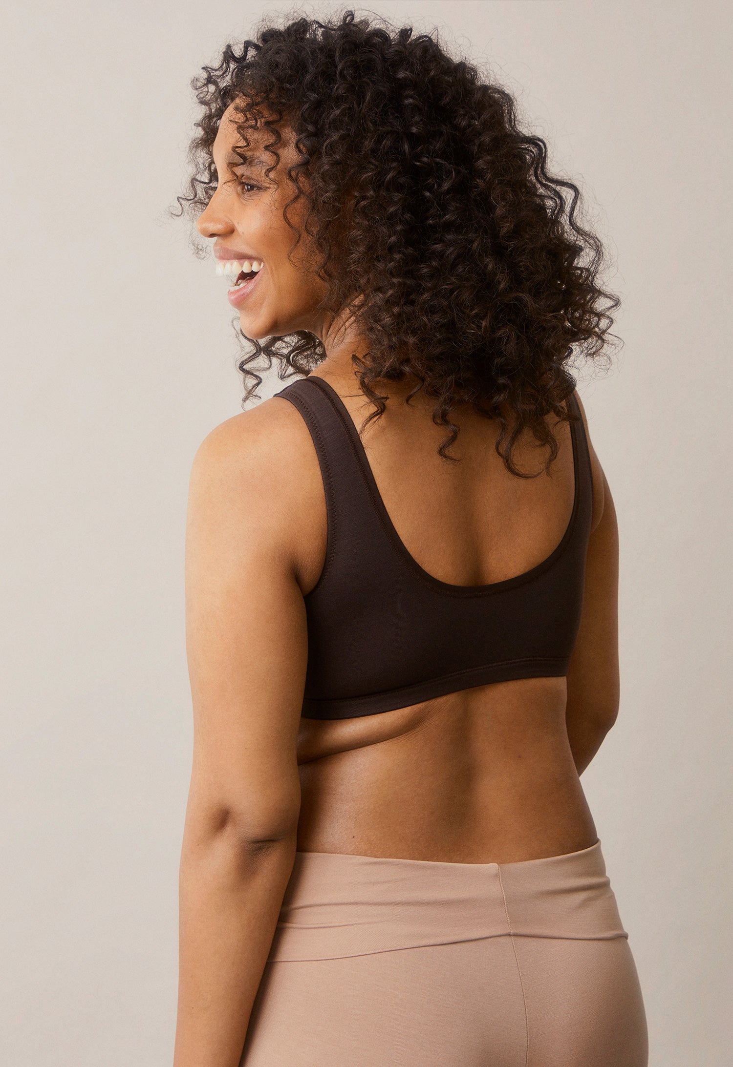Soft nursing bra - Brown
