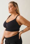 Firm wireless nursing bra 34C - 44F - Black