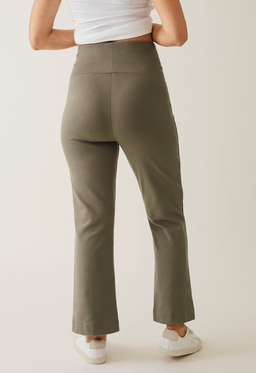 Maternity work pants - Green khaki