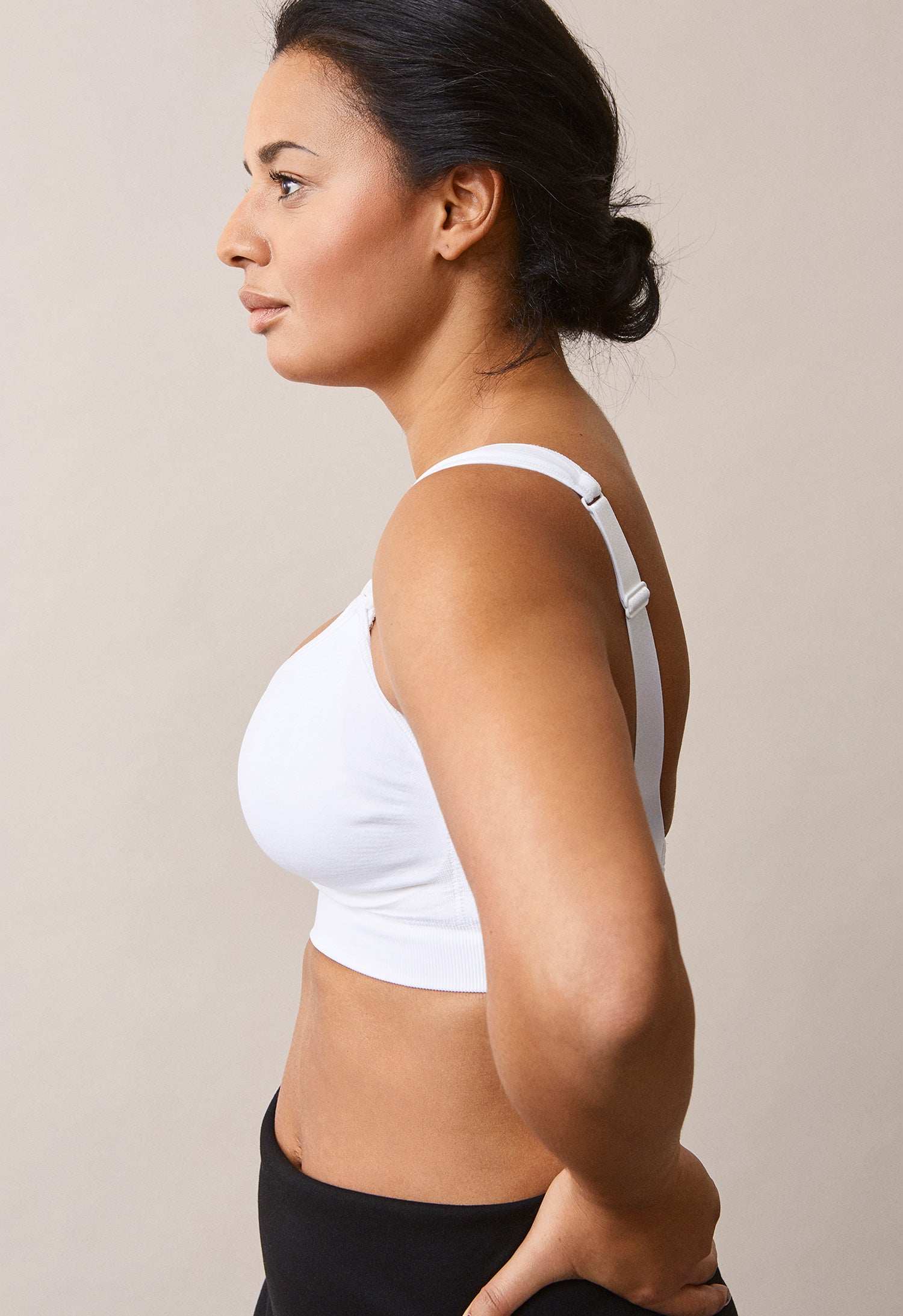 Firm wireless nursing bra 28D - 40G - White