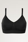 Seamless nursing bra with pads - Black