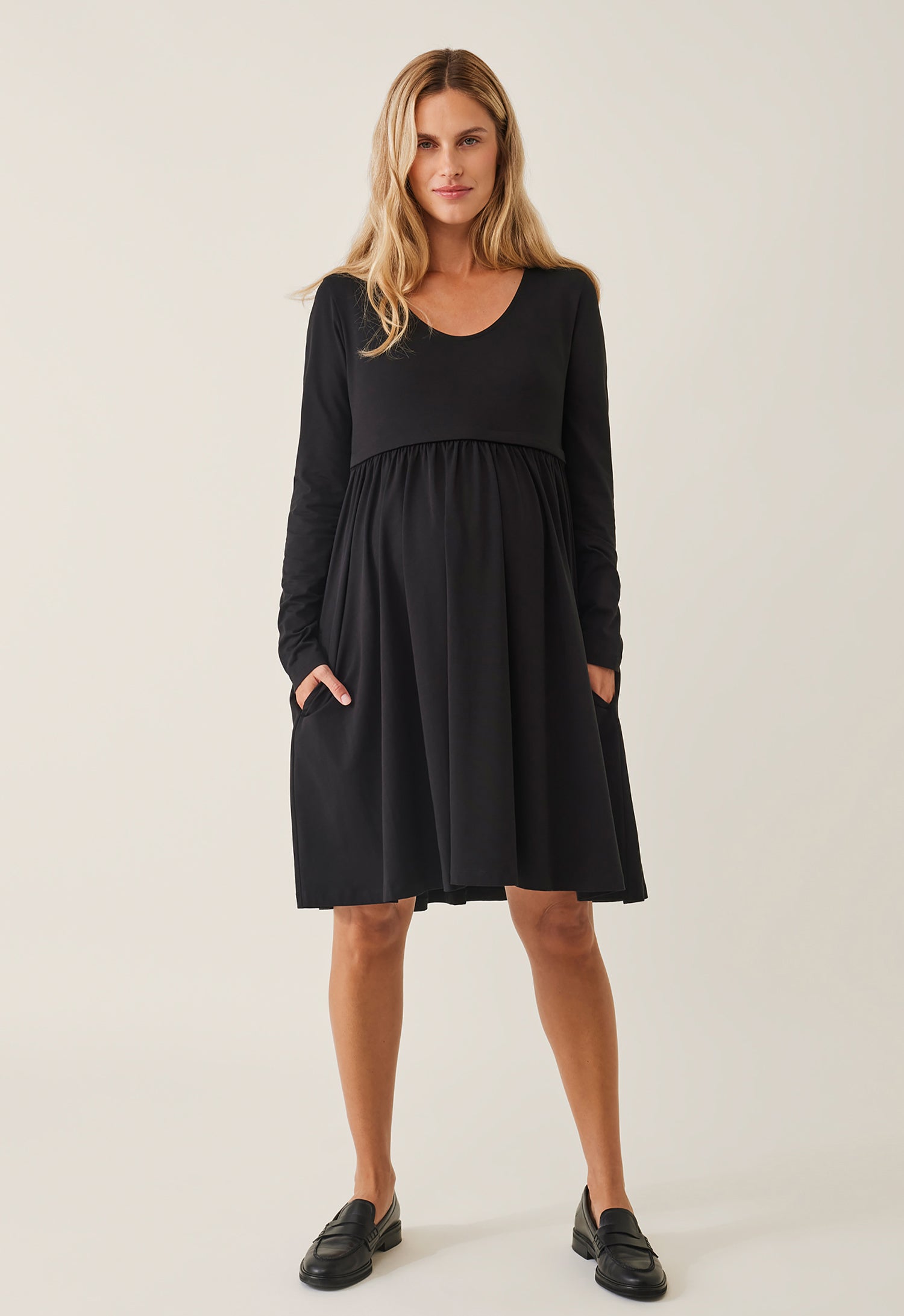 Maternity babydoll dress - Black