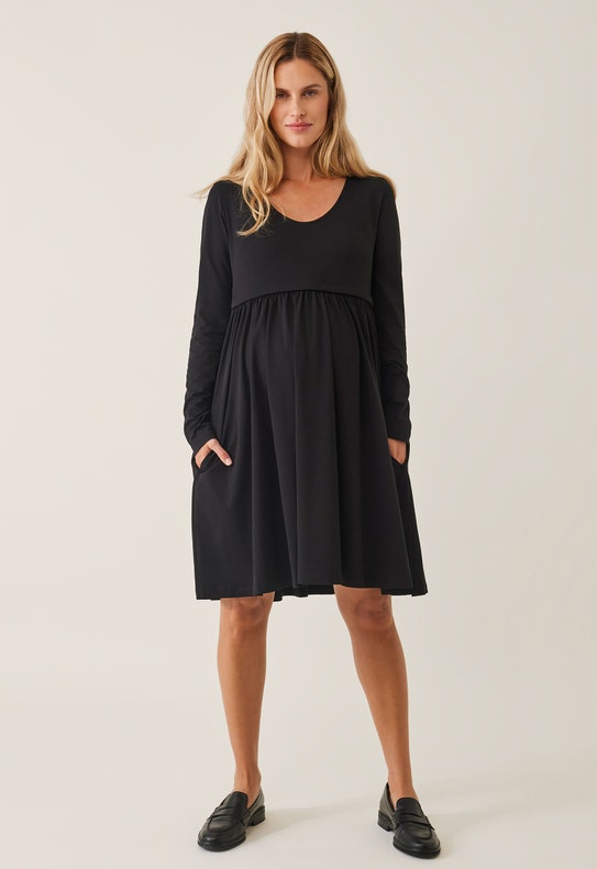 Maternity babydoll dress - Black - XL Maternity babydoll dress - Black - XL