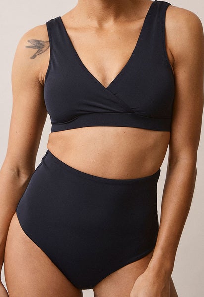 High waist maternity bikini bottom postpartum - Black